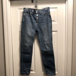 Madewell slim-straight jeans size 27.